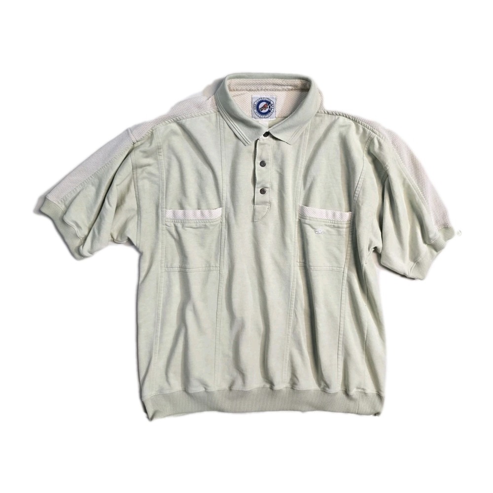 Vintage Greenline International Short Sleeve Collared Polo Mens Shirt - L‎